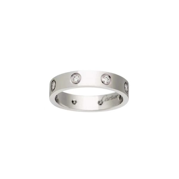 Cartier/卡地亞LOVE系列鑲鑽戒指B4050800：圖片 3