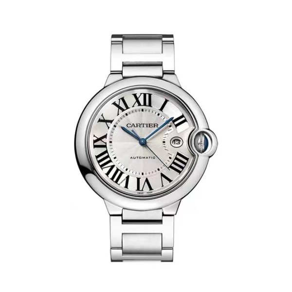 Cartier/卡地亞藍氣球精鋼白盤女士手錶：圖片 2