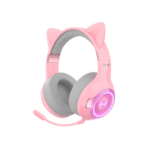 EDIFIER/漫步者  G4BT猫耳版 头戴式无线蓝牙游戏耳机 铂晶粉