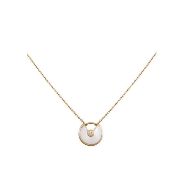 Cartier/卡地亞Amulette系列鑽石項鍊B3047100