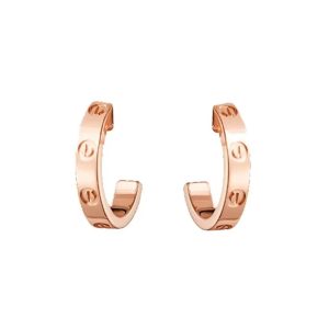 Cartier/卡地亞玫瑰金耳環B8029000