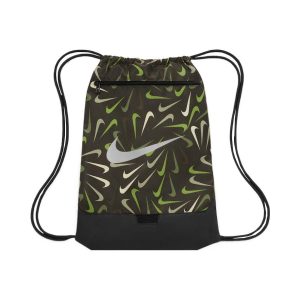 Nike 運動休閒標誌Logo旋風印花雙肩包綠色DM2407-355