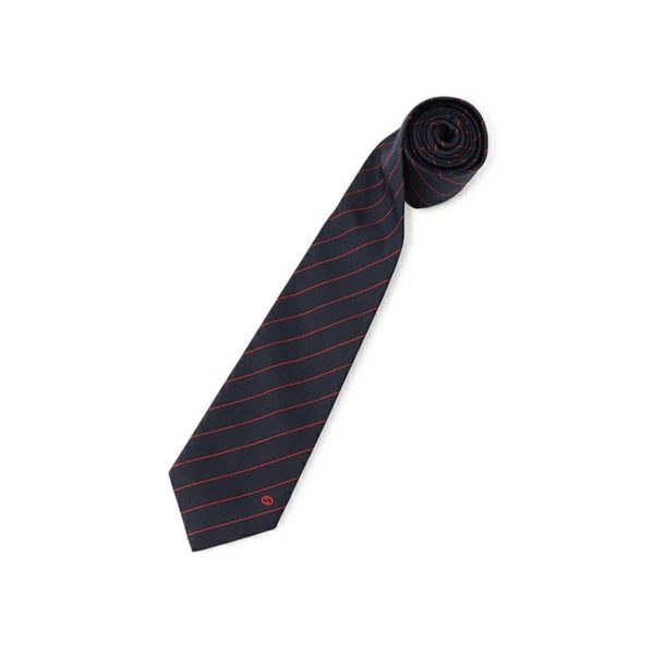 Gucci/古馳簡約真絲條紋領帶547302 4E002 4074