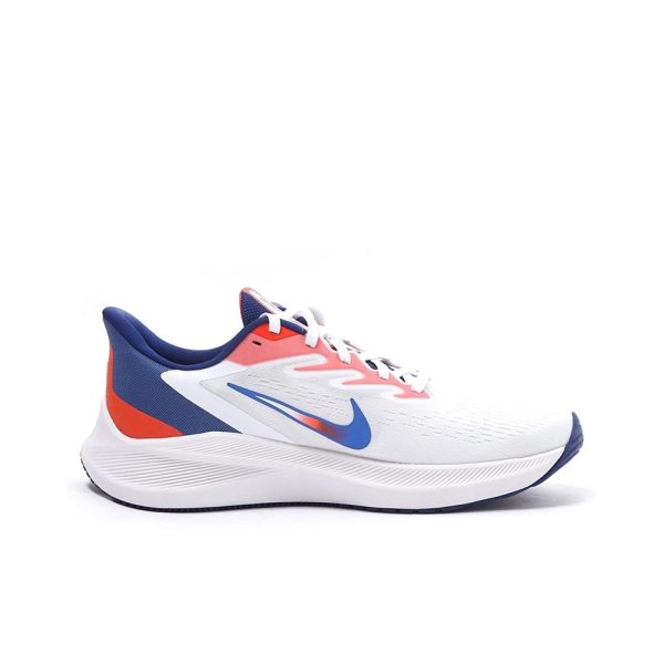 Nike Zoom Winflo 7 低筒跑步鞋白藍紅：圖片 4