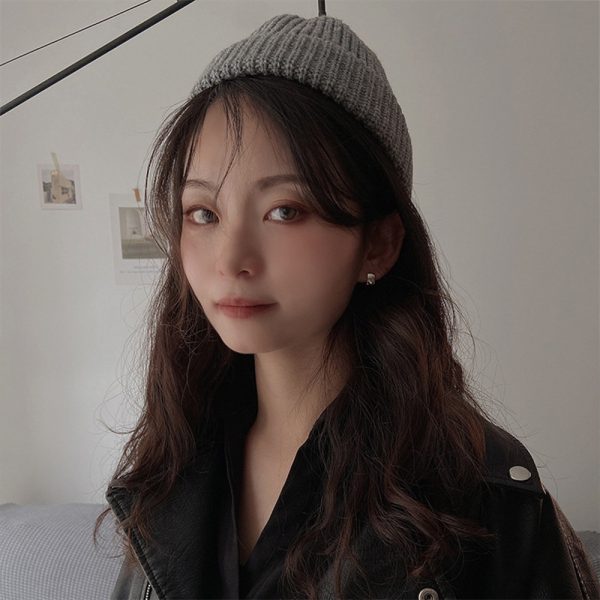 韓國方形耳扣女氣質卡扣式方塊寬面耳環個性冷淡風高級耳圈耳飾潮：圖片 4
