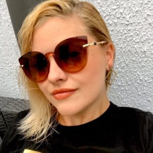 新款貓眼太陽眼鏡女個性街拍太陽眼鏡歐美百搭時尚潮流女士墨鏡