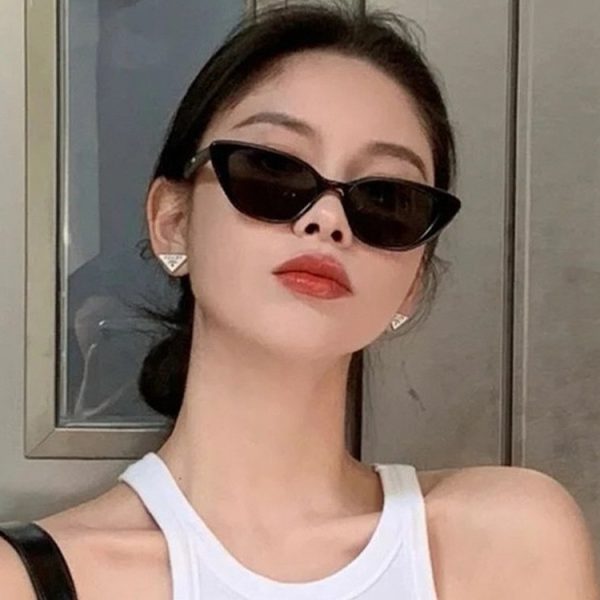 全新復古貓眼時尚墨鏡女高級感防紫外線太陽眼鏡潮流ins風太陽眼鏡：圖片 7