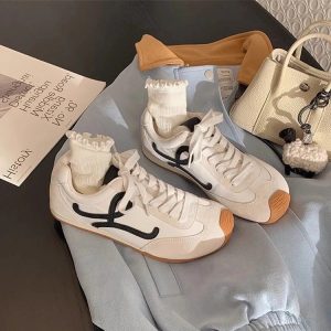 厚底德訓鞋女2025年新春季爆款百搭小個子輕便增高休閒運動小白鞋
