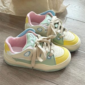 鞋子女2025春季新款爆款復古百搭小眾學生板鞋厚底休閒運動麵包鞋