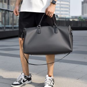 時尚休閒單肩手提旅行袋男士外出旅遊出差旅行包乾濕分離健身包女