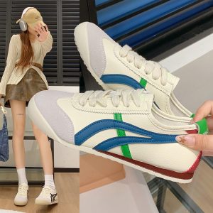 德訓鞋女小白鞋2025新款爆款春秋季平底百搭阿甘鞋運動休閒板鞋