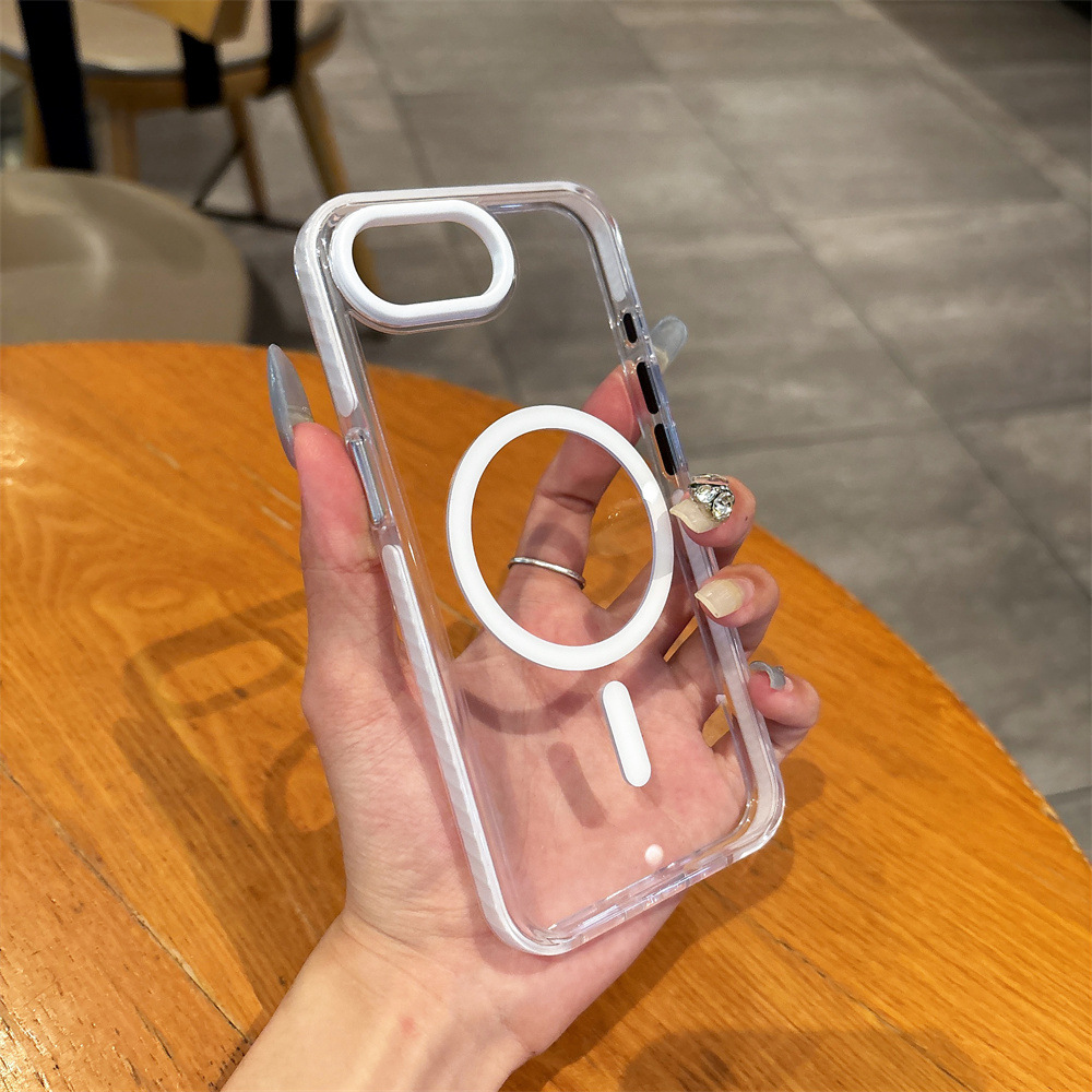 磁吸殼適用蘋果16e手機殼iPhone15全包透明13/14pro防摔套