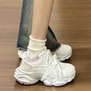 老爹鞋女款小白鞋2025新款春夏季百搭chic鞋子厚底增高休閒運動鞋