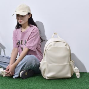 休閒男女同款雙肩包可愛掛件學生背包日常休閒款大容量多功能背包