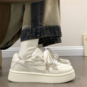 厚底小白鞋女鞋2025新款春季秋季學生百搭透氣鞋小眾休閒運動板鞋