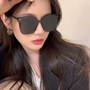 全新時尚大框防紫外線太陽眼鏡金屬貓眼墨鏡女高級感網紅太陽眼鏡