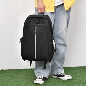 簡約雙肩背包16吋男女休閒雙肩包國高中大學生時尚潮流雙肩包