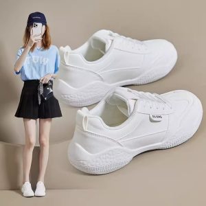 爆款小白鞋女2025春秋季新款百搭透氣板鞋平底學生鞋子休閒運動鞋