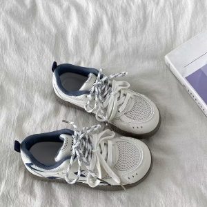 爆款網面透氣德訓板鞋女2025夏季全新超火百搭小眾休閒運動小白鞋