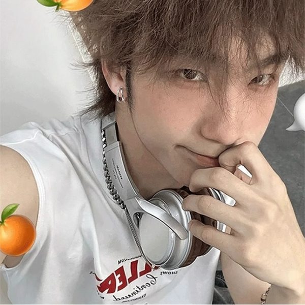 耳環男士高級感養耳洞耳圈簡約冷淡風耳飾新款潮男耳環簡約：圖片 3