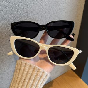 全新復古貓眼時尚墨鏡女高級感防紫外線太陽眼鏡潮流ins風太陽眼鏡