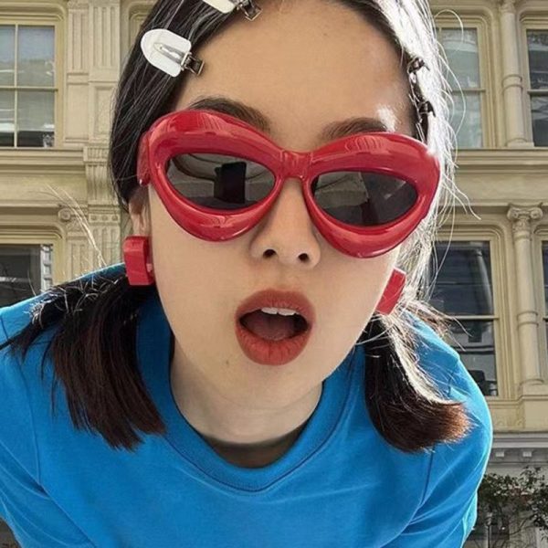 全新多色氣泡搞怪太陽眼鏡歐美ins時尚貓眼墨鏡網紅走秀太陽眼鏡潮：圖片 2