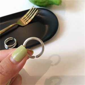 復古交叉交叉環女ins冷淡風多層食指戒小眾設計感簡約百搭指環