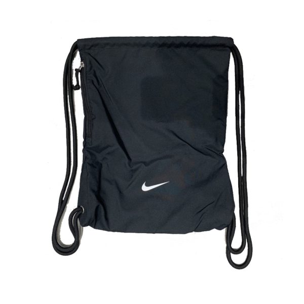 Nike 黑白经典简约休闲抽绳布袋背包 黑色 PBZ624-010