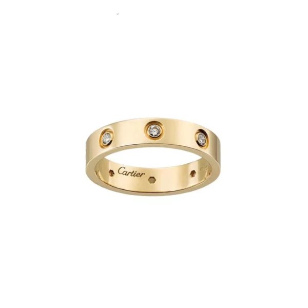 Cartier/卡地亞LOVE系列鑲鑽戒指B4050800：圖片 2