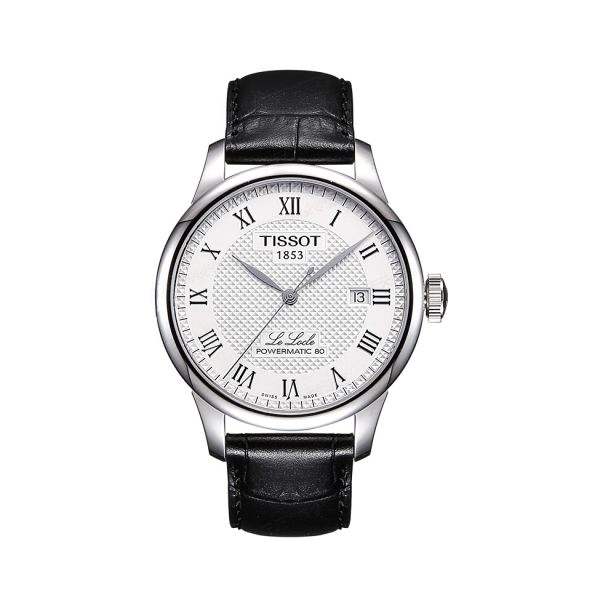 【黃曉明同款】Tissot/天梭力洛克系列39.3mm 日曆80機芯自動機械男士手錶T006.407.16.033.00