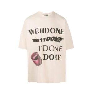 WE11DONE logo印花T卹WD-TT8-20-107-U