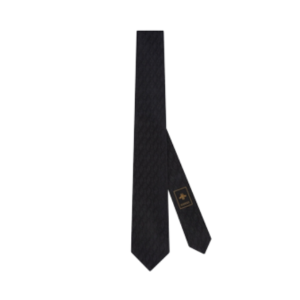 Gucci/古馳幾何提花領帶721180 4E002 黑色，寶藍色