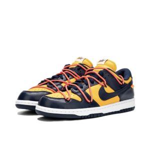 Nike Dunk Michigan/University Gold 低筒/OW聯名/黃色/藏藍