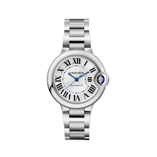 Cartier/卡地亞藍氣球精鋼白盤女士手錶：圖片 3