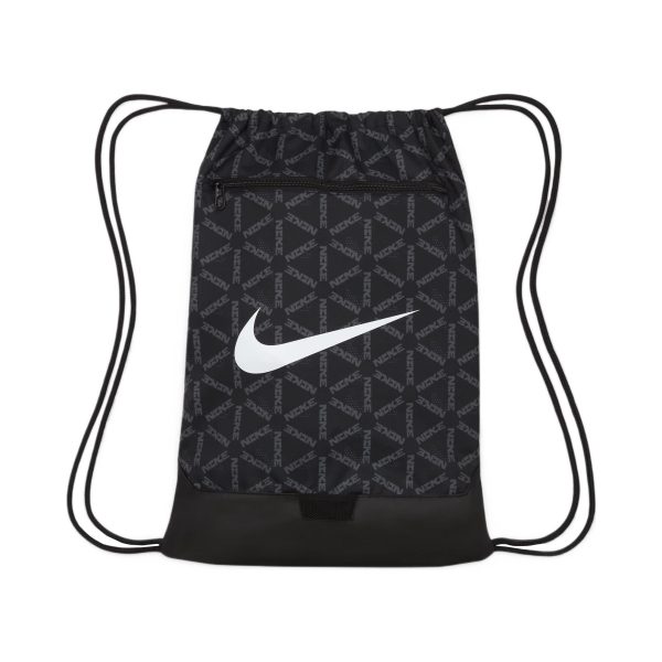 Nike 戶外防水運動輕量束口袋抽繩書包雙肩包黑色DA8306-010