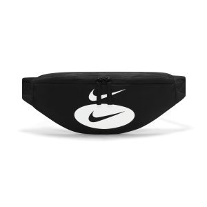 Nike 印花收纳运动拉链口袋腰包 黑色 DQ3433-010