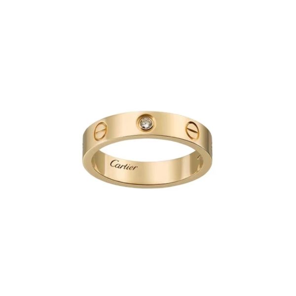 Cartier/卡地亞LOVE系列鑽石窄版戒指B4050700：圖片 2