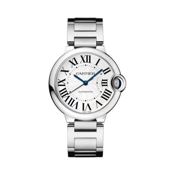 Cartier/卡地亞藍氣球精鋼白盤女士手錶：圖片 4