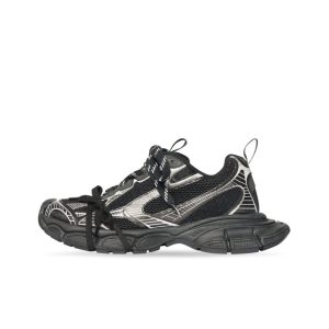 Balenciaga巴黎世家3XL 網布繫帶做舊低幫老爹鞋女款黑白