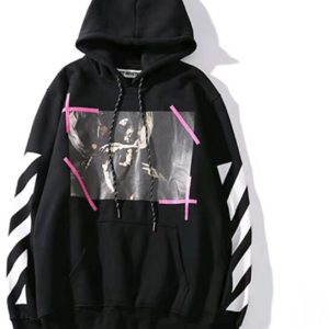 OFF WHITE 初代粉條宗教油畫黑色