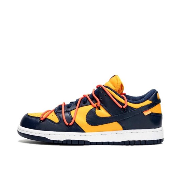 Nike Dunk Michigan/University Gold 低筒/OW聯名/黃色/藏藍：圖片 4