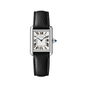 Cartier/卡地亞Tank坦克系列藍針小方盤皮帶女士手錶