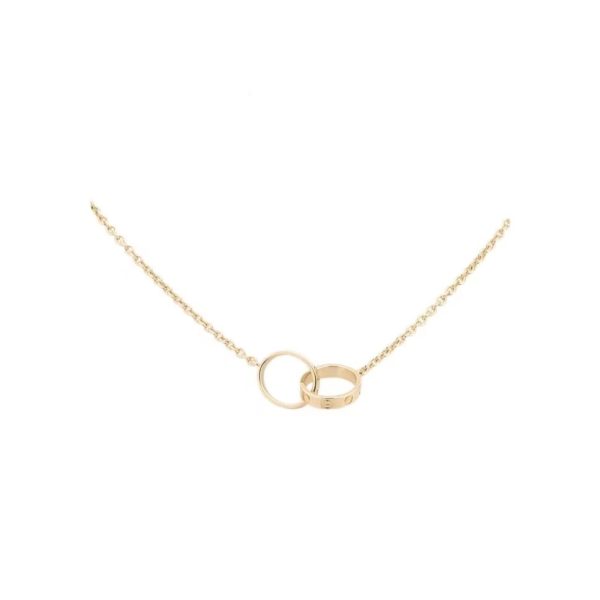 Cartier/卡地亞LOVE系列雙環項鍊B7212300：圖片 2