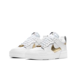 Nike DUNK LOW DISRUPT 白金金扣女款