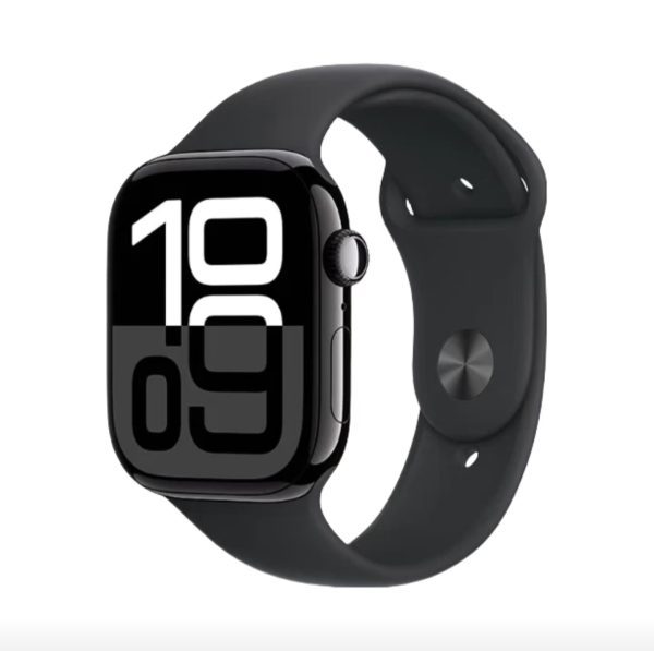 Apple/蘋果Apple Watch Series 10（46mm）鋁金屬錶殼智慧手錶設計更輕薄銀色+運動錶帶GPS版S/M 運動錶帶