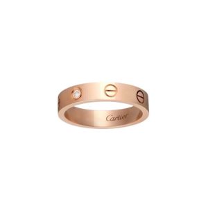 Cartier/卡地亞LOVE系列鑽石窄版戒指B4050700