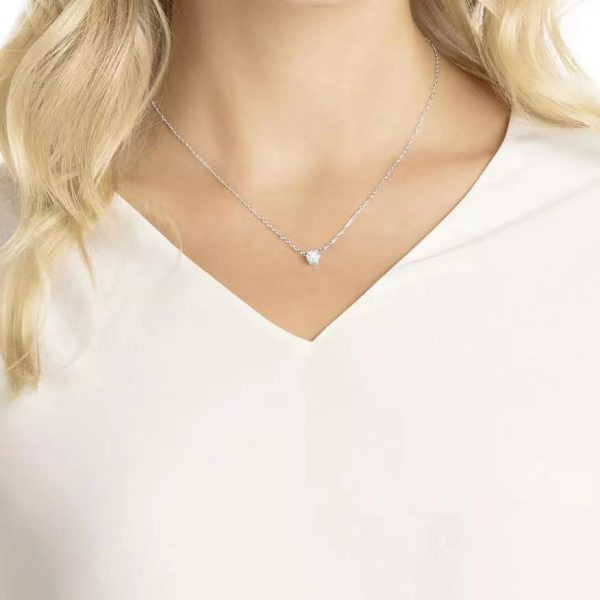 Swarovski/施華洛世奇單鑽水晶項鍊5408442 銀色5408442：圖片 3