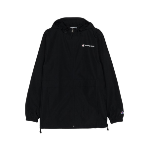 Champion/冠軍全拉鍊左胸小草寫logo外套外套V1015-549369 黑