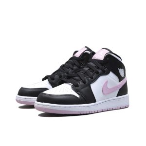 Air Jordan 1 Pre School Pink Black 中幫/黑白粉/粉紅熊貓