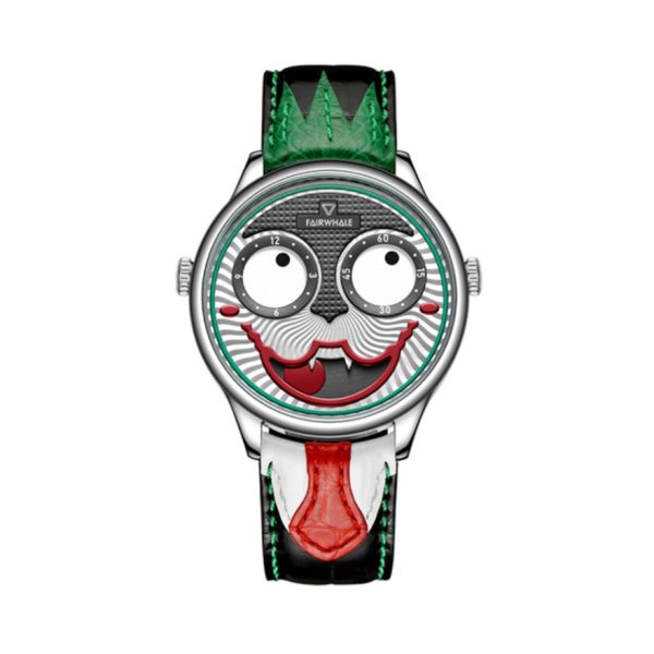 【任嘉倫推薦】Mark Fairwhale/馬克華菲40mm 時尚小丑防水石英男士手錶
